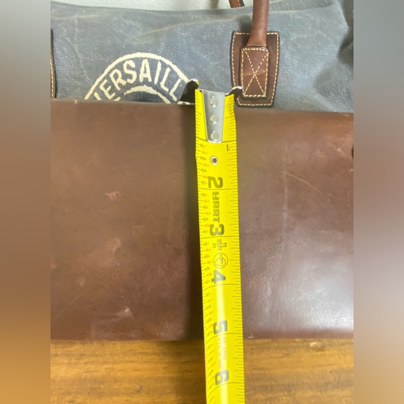 Le Papillon Retro Canvas Leather Large Shoulder Bag - Picture 13 of 16